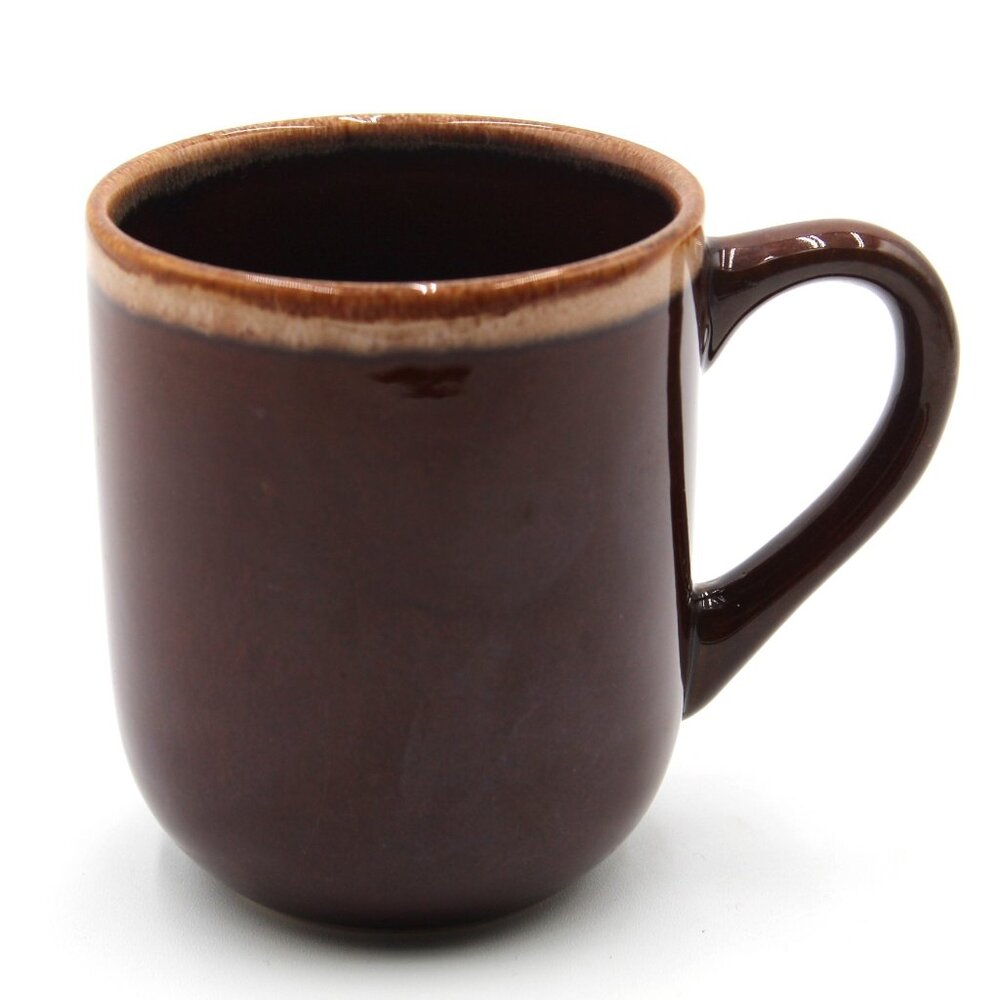 Today’s Home Brown Caramel Lava Drip 4" Ceramic Glazed Replacement Coffee Mug